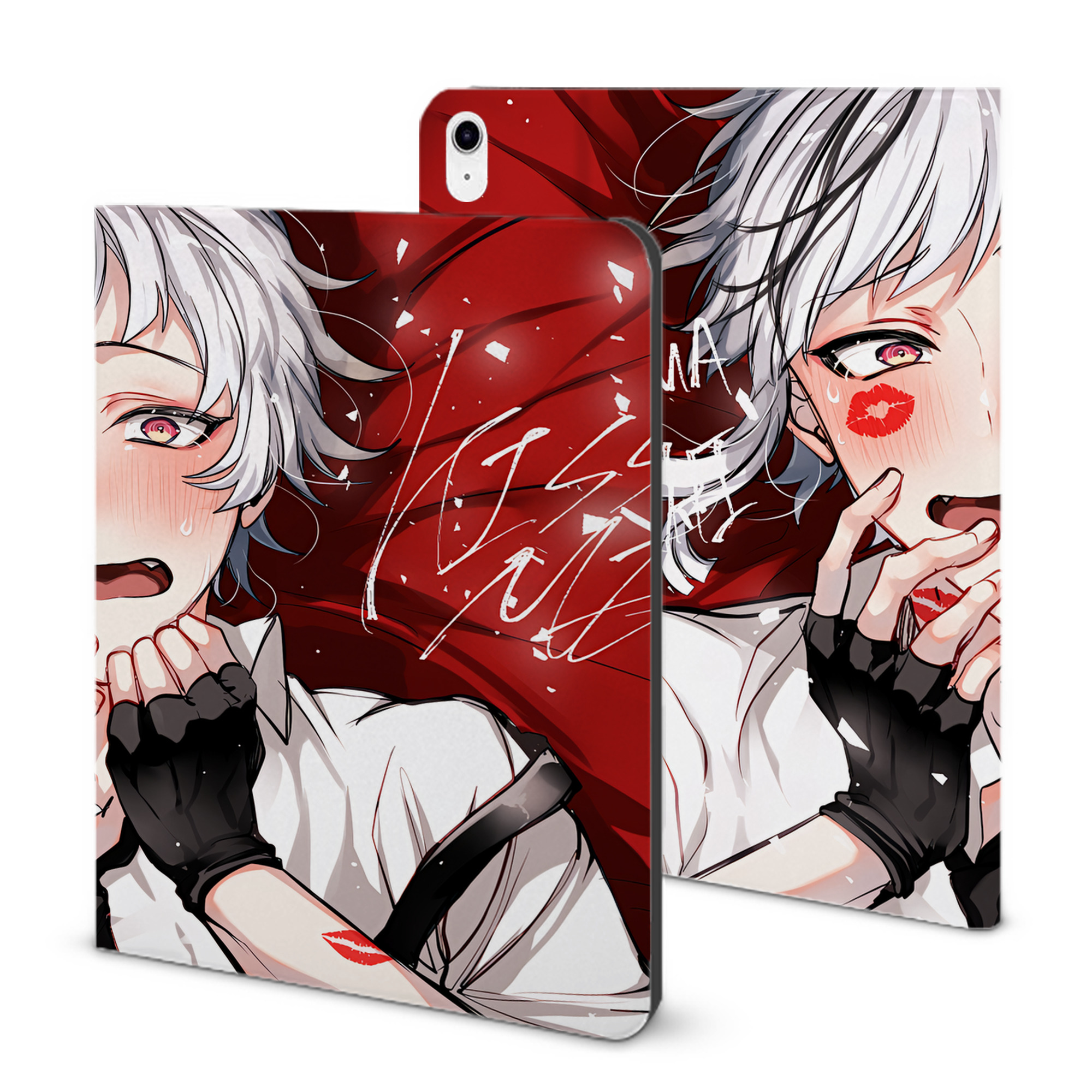 （画像用） 文豪ストレイドッグス Bungo Stray Dogs IPad ケース ブック型 PUレザー TPU 耐衝撃 軽量 薄型 ペン収納なし 全面保護 IPad 各モデル対応